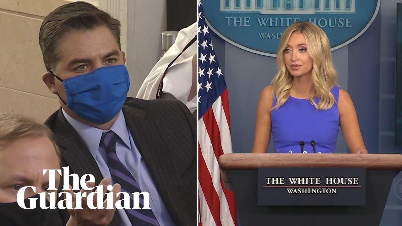 ‘Are you saying Trump never lies?’: reporters quiz McEnany over White House Twitter feud