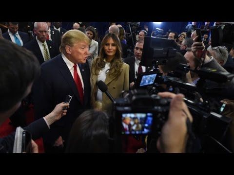 Donald Trump and reporter clash